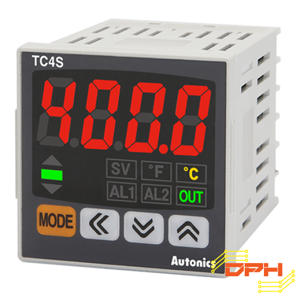 Bộ điều khiển nhiệt độ Autonics loại PID, hiển thị đơn tiết kiệm chi phí TC4S-14R