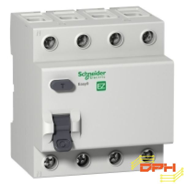 CẦU DAO TỰ ĐỘNG LOẠI CHỐNG GIẬT RCCB 4P 40A 30MA EZ9R34440 CURRENT CIRCUIT BREAKER SCHNEIDER 