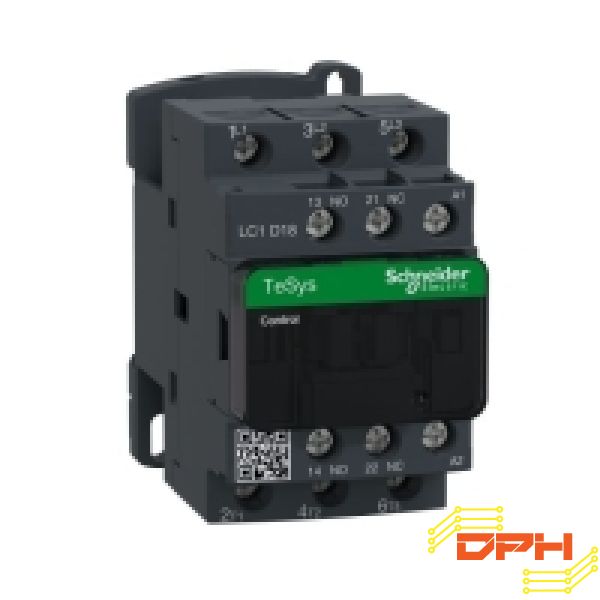 KHỞI ĐỘNG TỪ CONTACTOR 18A 220VAC LC1D18M7 SCHNEIDER