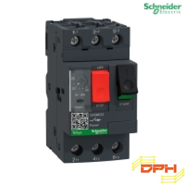 CẦU DAO CB BẢO VỆ ĐỘNG CƠ GV2ME22 11Kw 20-25A SCHNEIDER